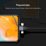 كابل P8J من الألمنيوم 3 في 1 من 8 دبابيس + مايكرو USB + USB-C / تايب-سي إلى HDTV، طول الكابل: 2 متر، 3 في 1 HDMI (ألمنيوم)