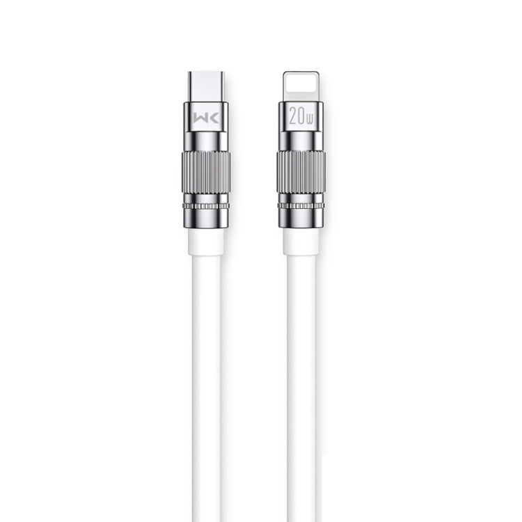 كابل بيانات شحن سريع WK WDC-187 سلسلة Qjie 20 واط USB-C/Type-C إلى 8 دبابيس، الطول: 1 متر