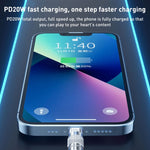 كابل بيانات شحن سريع WK WDC-187 سلسلة Qjie 20 واط USB-C/Type-C إلى 8 دبابيس، الطول: 1 متر