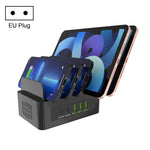 محطة شحن ذكية YFY-A54 بقدرة 100 واط مع 5 منافذ USB + Type-C وحامل للهاتف والتابلت، قابس أمريكي، YFY-A54