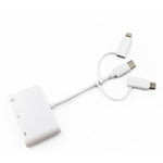 محول قارئ بطاقات 3 في 1 8 دبابيس وMicro USB وType-C إلى قارئ بطاقات TF وSD USB OTG