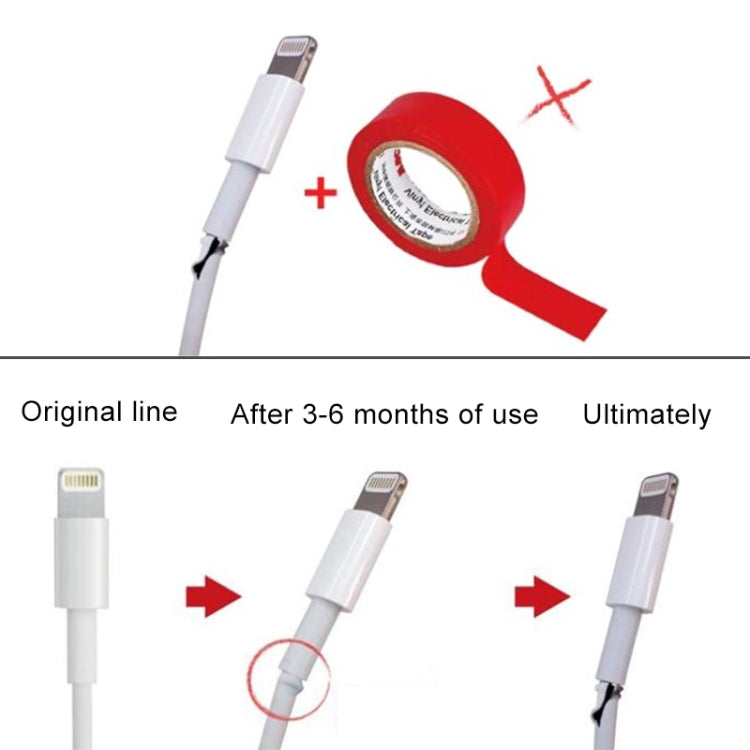 2 PCS Anti-break USB Charge Cable Winder Protective Case Protection Sleeve