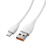 كابل بيانات شحن سريع IVON CA87 USB إلى 8 دبابيس TPE، طول الكابل: 1 متر، 8 دبابيس