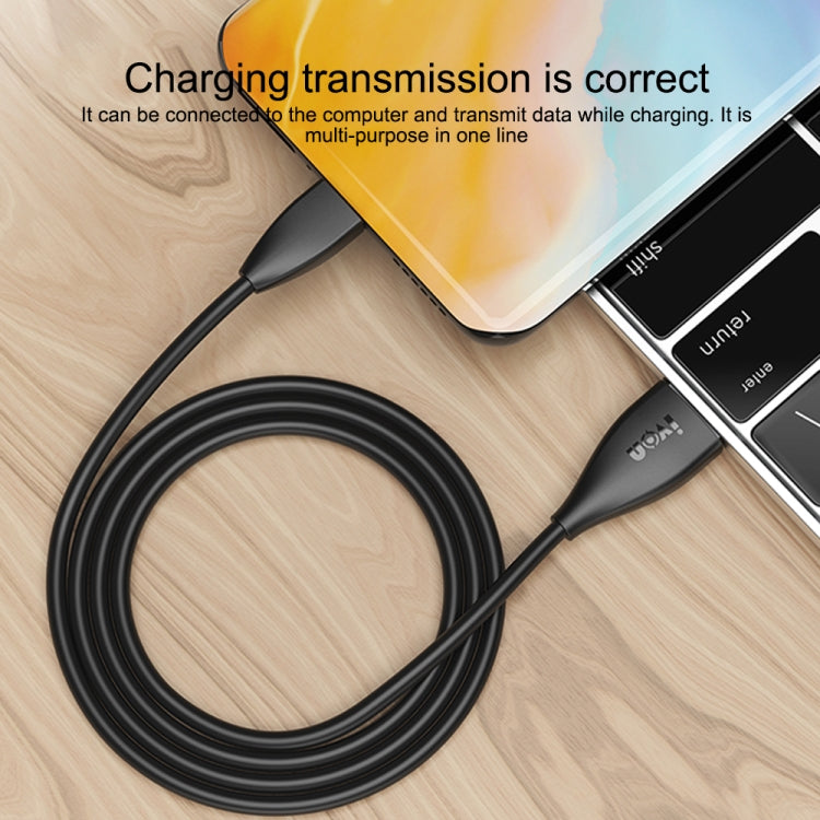 كابل بيانات شحن سريع IVON CA87 USB إلى 8 دبابيس TPE، طول الكابل: 1 متر، 8 دبابيس