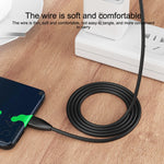 كابل بيانات شحن سريع IVON CA87 USB إلى 8 دبابيس TPE، طول الكابل: 1 متر، 8 دبابيس