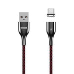 REMAX RC-158m 3A USB to Micro USB Interface Charging + Transmission Magnetic Attraction Polyester Two-color Braided Data Cable, Cable Length: 1m, Micro USB