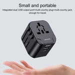 USAMS US-CC173 T55 12W Universal Multi Plug Travel Charger, US-CC173 T55