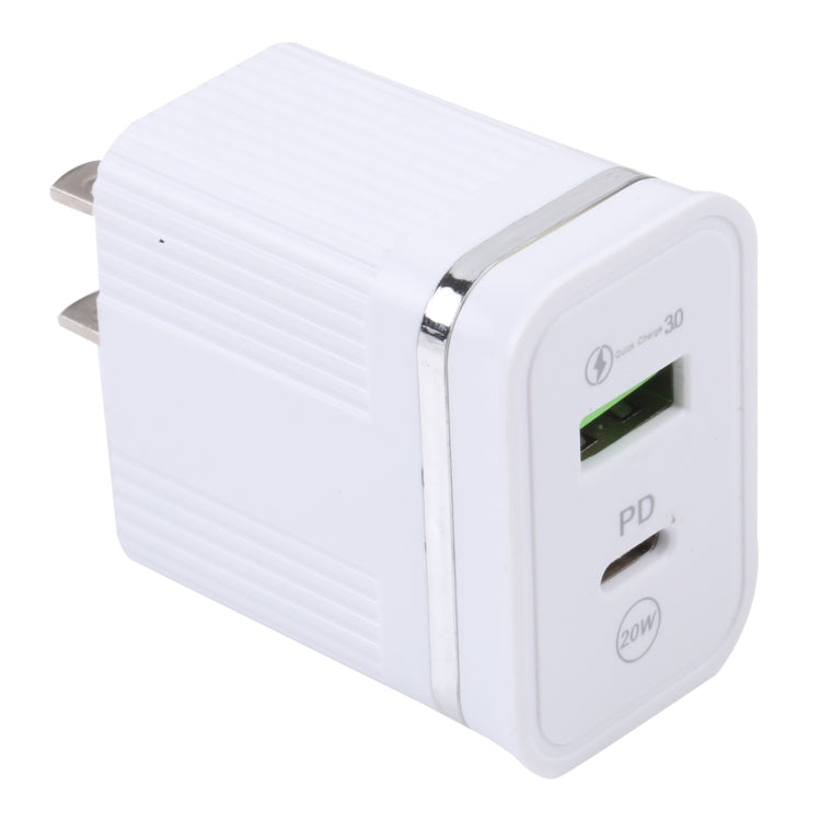 46-A2C2 20W PD + QC3.0 USB Multifunction Fast Charger,US Plug, US Plug