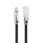 AWEI CL-95 كابل بيانات شحن سريع محمول TPE + سبائك الألمنيوم USB إلى 8 بن، 2A، الطول: 1 متر