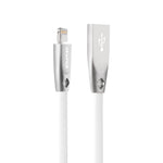 AWEI CL-95 كابل بيانات شحن سريع محمول TPE + سبائك الألمنيوم USB إلى 8 بن، 2A، الطول: 1 متر