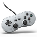 8Bitdo SN30 PRO USB Wired Gamepad Joystick for Swith / Steam / PC, SN30 PRO Wired(Grey)