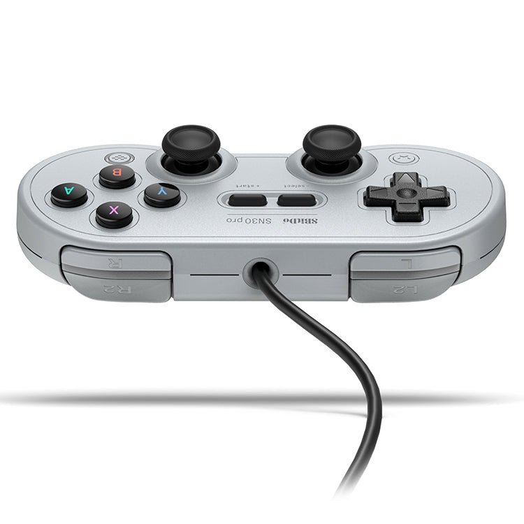 8Bitdo SN30 PRO USB Wired Gamepad Joystick for Swith / Steam / PC, SN30 PRO Wired(Grey)