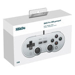 8Bitdo SN30 PRO USB Wired Gamepad Joystick for Swith / Steam / PC, SN30 PRO Wired(Grey)