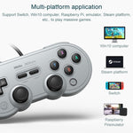 8Bitdo SN30 PRO USB Wired Gamepad Joystick for Swith / Steam / PC, SN30 PRO Wired(Grey)