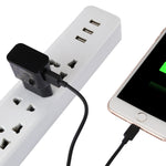 For iPhone 5V 2.1A Intellgent Identification USB Charger with 1m USB to 8 Pin Charging Cable, EU Plug