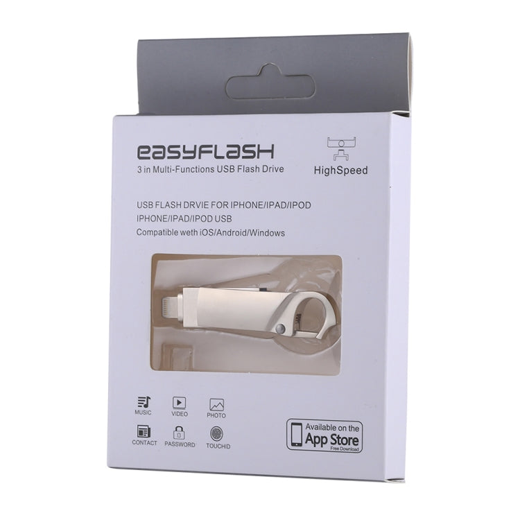 ذاكرة فلاش على شكل سلسلة مفاتيح 2 في 1 USB 2.0 و 8 دبابيس بسعة 32 جيجابايت، RQW-10F