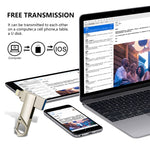 ذاكرة فلاش على شكل سلسلة مفاتيح 2 في 1 USB 2.0 و 8 دبابيس بسعة 64 جيجابايت، RQW-10F