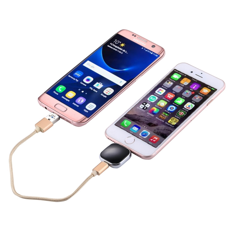 RQW-18S فلاش درايف متعدد الوظائف 8 بن بسعة 128 جيجابايت مع كابل USB / Micro USB إلى Micro USB، RQW-18S أسود
