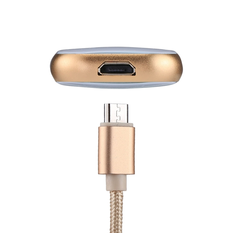 RQW-18S فلاش درايف متعدد الوظائف 8 بن بسعة 128 جيجابايت مع كابل USB / Micro USB إلى Micro USB، RQW-18S ذهبي