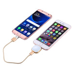 RQW-18S فلاش درايف متعدد الوظائف 8 بن بسعة 128 جيجابايت مع كابل USB / Micro USB إلى Micro USB، RQW-18S ذهبي