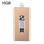RQW-02  3 in 1 USB 2.0 & 8 Pin & Micro USB 16GB Flash Drive, RQW-02 Silver, RQW-02 Black, RQW-02 Gold, RQW-02 Blue, RQW-02 Red