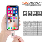محرك فلاش USB 2.0 و8 Pin وMicro USB 3 في 1 بسعة 32GB، easyflash RQW-01B ذهبي