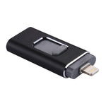 easyflash RQW-01B 3 in 1 USB 2.0 & 8 Pin & Micro USB 16GB Flash Drive, RQW-01B Black, RQW-01B Gold, RQW-01B Rose Gold, RQW-01B Silver