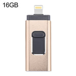 easyflash RQW-01B 3 in 1 USB 2.0 & 8 Pin & Micro USB 16GB Flash Drive, RQW-01B Black, RQW-01B Gold, RQW-01B Rose Gold, RQW-01B Silver