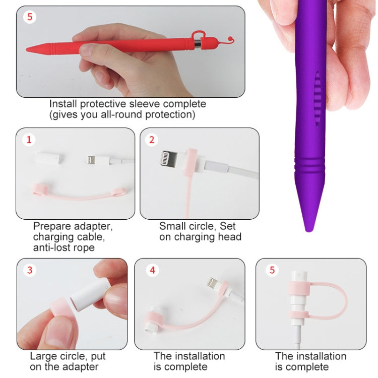 غطاء قلم آبل مضاد للفقدان وواقي لقلم Apple Pencil