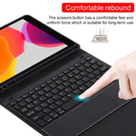 TG97BC Detachable Bluetooth Black Keyboard + Microfiber Leather Tablet Case for iPad 9.7 inch, with Touch Pad & Pen Slot & Holder, TG97BC