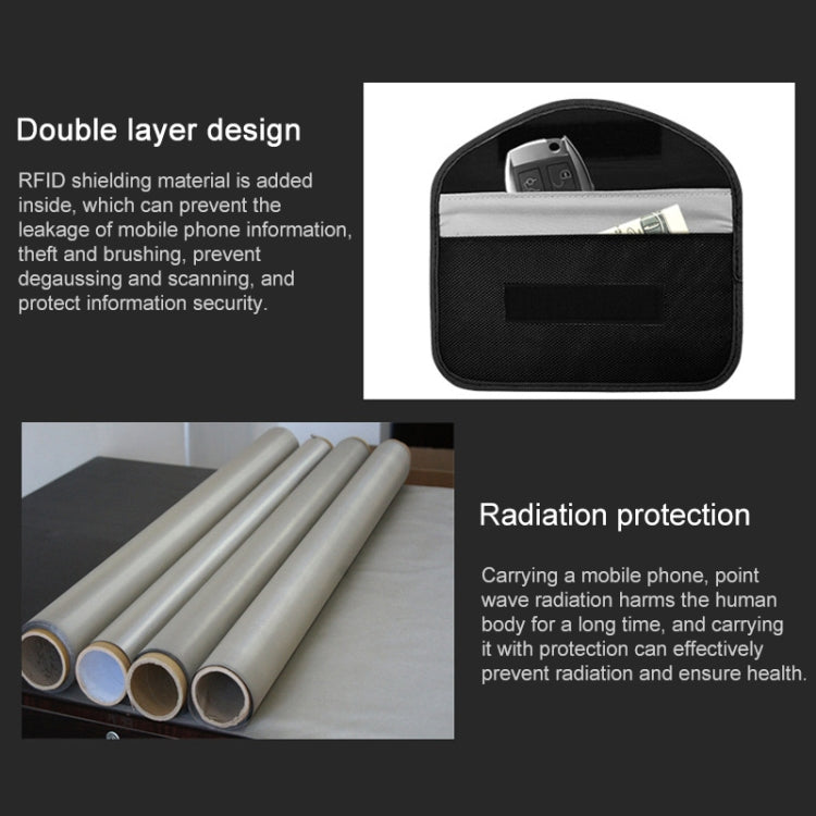 Universal Signal Blocker Oxford Cloth Shield Case Pouch Bag For Mobile Phones Below 5.8 inch, Size: 20*10cm, 20x10cm Black, 20x10cm Pink, 20x10cm Khaki