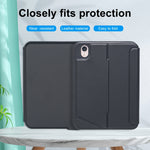 غطاء جلدي T06-AS مع لوحة مفاتيح Bluetooth من نوع الانقسام مع إضاءة خلفية تعمل باللمس لجهاز iPad mini6 / mini 7