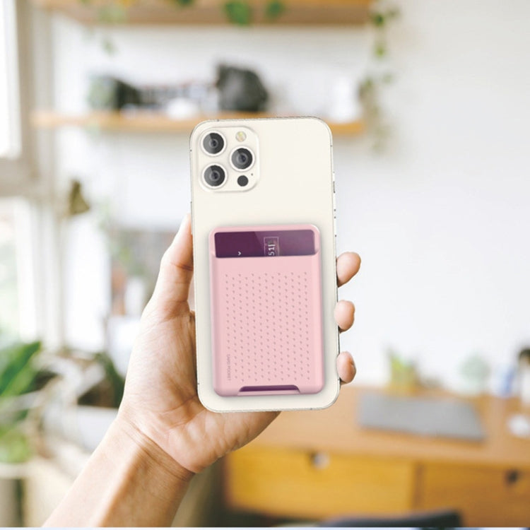 حافظة محفظة سيليكون لسلسلة iPhone 13 / سلسلة iPhone 12 مع حامل بطاقات مضاد لإلغاء التمغنط وملصق مغناطيسي Magsafing