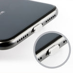 2pcs Universal 8 Pin Charging Port Metal Anti-Dust Plug for iPhone