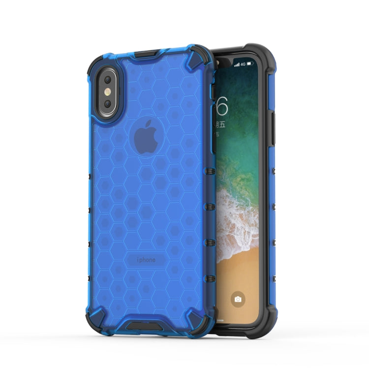 For iPhone X / XS Shockproof Honeycomb PC + TPU Protective Case, For iPhone X / XS