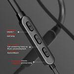 Bluetooth 5.1 Round Wire Neck-mounted Bluetooth Sports Earphone with Magnetic Function, Black, Red, White