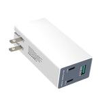 شاحن USB متعدد الوظائف قابل للطي بزاوية 90 درجة بقوة 36 واط مع قابس أمريكي WLX-X3