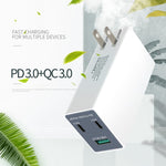 شاحن USB متعدد الوظائف قابل للطي بزاوية 90 درجة بقوة 36 واط مع قابس أمريكي WLX-X3