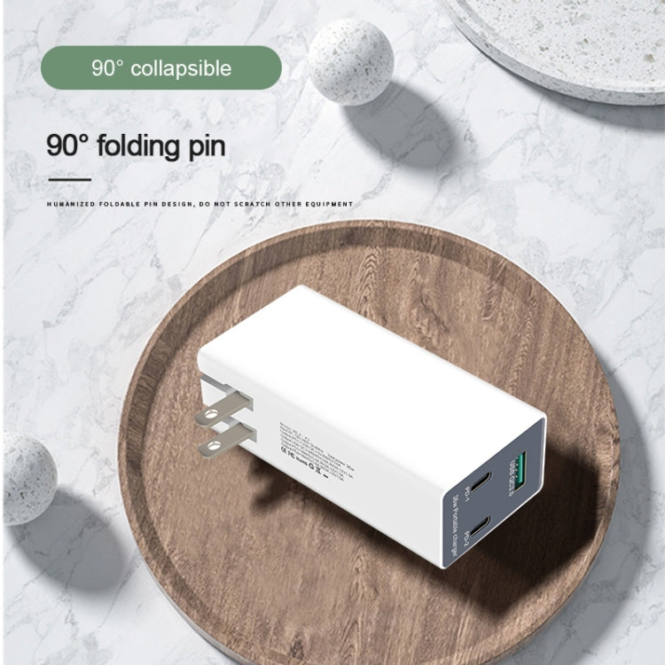 شاحن USB متعدد الوظائف قابل للطي بزاوية 90 درجة بقوة 36 واط مع قابس أمريكي WLX-X3