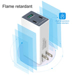 شاحن USB متعدد الوظائف قابل للطي بزاوية 90 درجة بقوة 36 واط مع قابس أمريكي WLX-X3