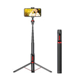 Aluminum Alloy Mobile Phone Bluetooth Selfie Stick Live Floor Tripod Bracket, Height: 1.5m, Height: 1.5m