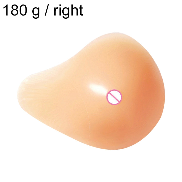 AS1 Spiral Shape Postoperative Rehabilitation Fake Breasts Silicone Breast Pad Nipple Cover 180g/Right, 180g/Right