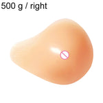 AS8 Spiral Shape Postoperative Rehabilitation Fake Breasts Silicone Breast Pad Nipple Cover 500g/Right, 500g/Right