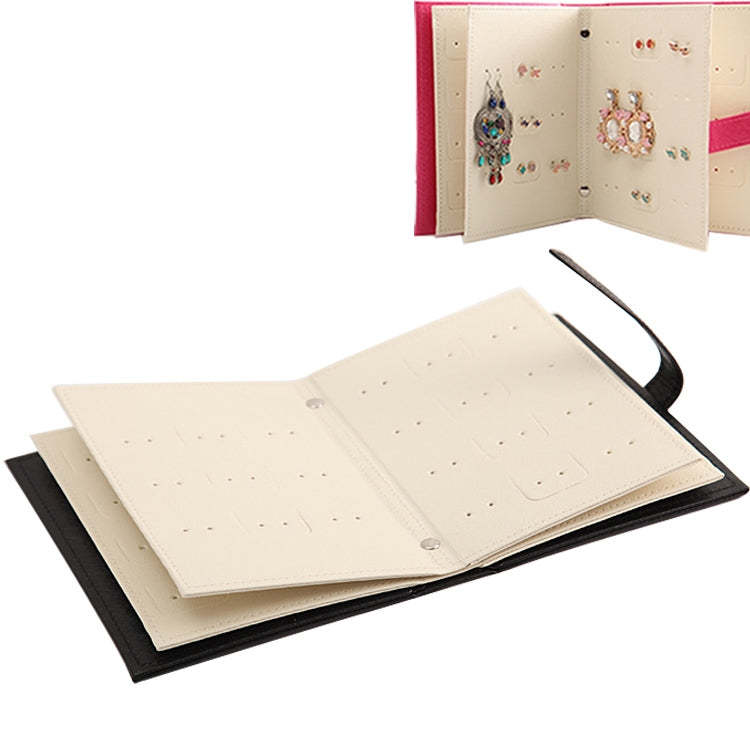 Kreatives, tragbares Ohrstecker-Präsentationsregal in Buchform und Schmuckaufbewahrungsbox