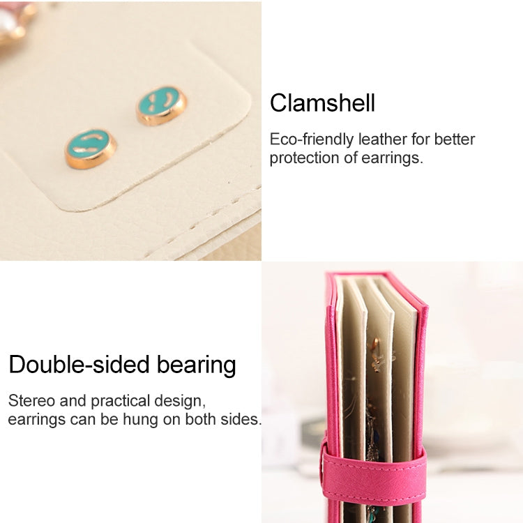 Kreatives, tragbares Ohrstecker-Präsentationsregal in Buchform und Schmuckaufbewahrungsbox