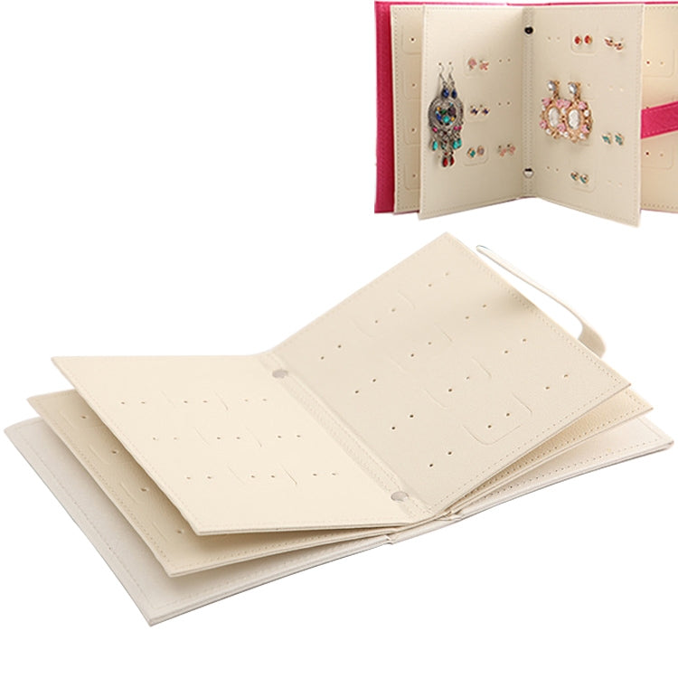 Kreatives, tragbares Ohrstecker-Präsentationsregal in Buchform und Schmuckaufbewahrungsbox