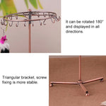 Retro Rotatable Scarf Bracelet Pendant Necklace Jewelry Display Storage Rack