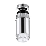 مصباح صنبور LED RGB مع حساس درجة حرارة ABS LED SDF-B2، حجم: 78 × 28 مم، واجهة: 22 مم (فضي)، SDF-B2