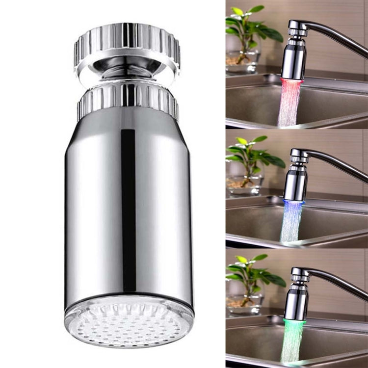 SDF2-B13 ضوء صنبور LED بمستشعر درجة حرارة LED RGB مع توهج مائي للدش، الحجم: 78 × 30 مم، الواجهة: 22 مم (فضي)، SDF2-B13