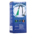 SDF-B10 1 LED ABS Temperature Sensor RGB LED Faucet Light Water Glow Shower, Size: 58 x 38mm, Interface: 22mm (Silver), SDF-B10